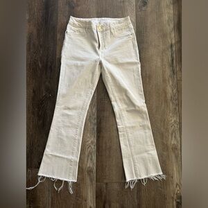 FRAME Le crop mini boot raw edge